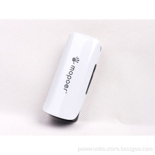 White Color Power Bank with 2,800mAh Capacity, LED Torch